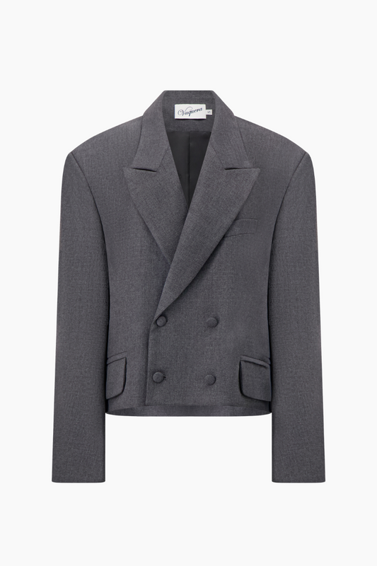 Slouchy Blazer Woven - Grey