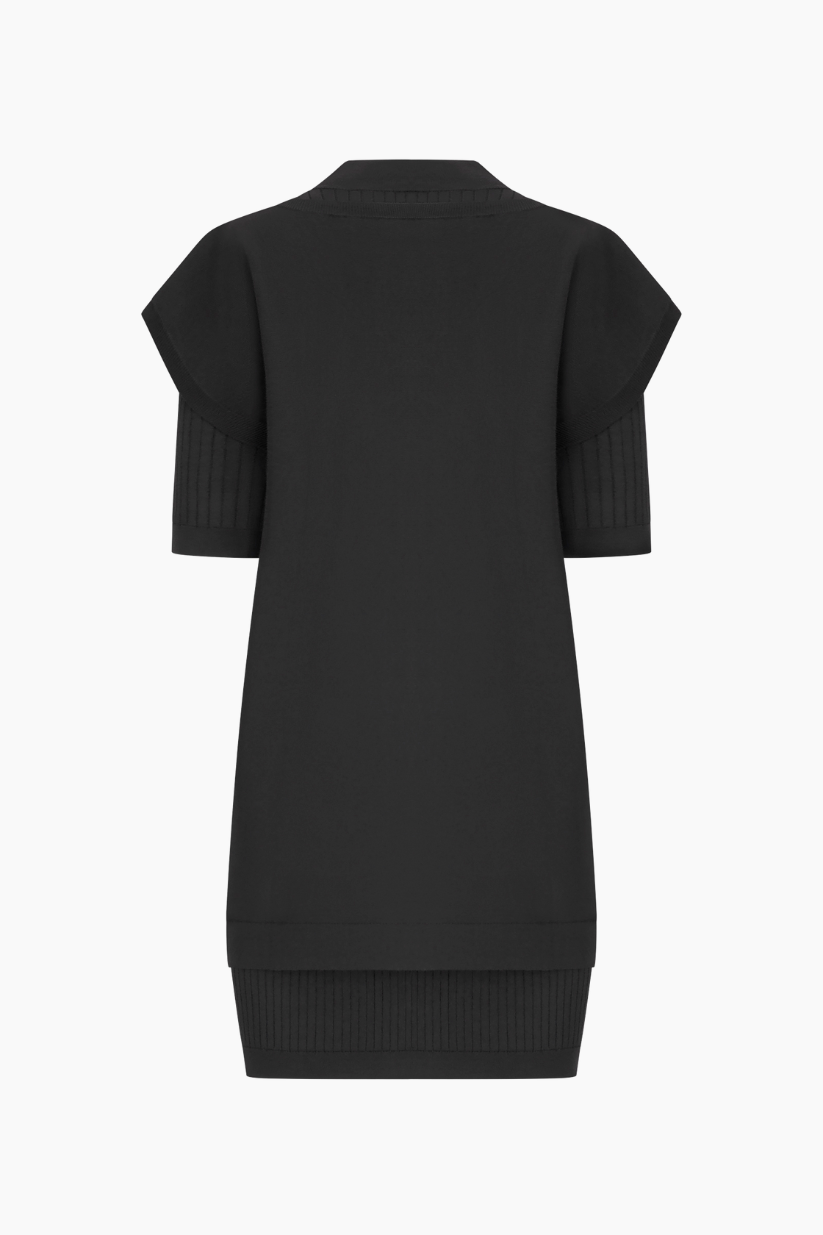 Flame Double Layer Mini Dress