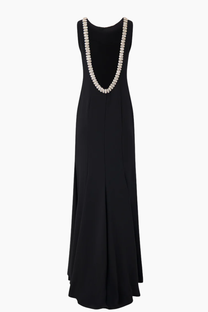 Gai Mattiolo Rhinestone Dress