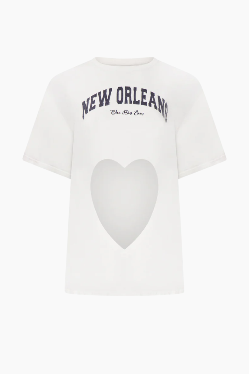 Heart Cut Out Tee - New Orleans