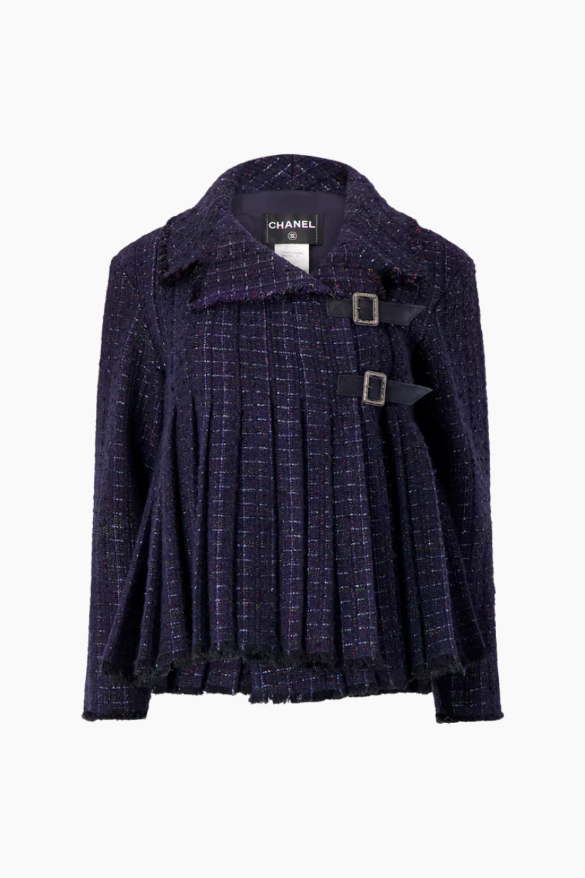 Chanel Pleated Tweed Jacket