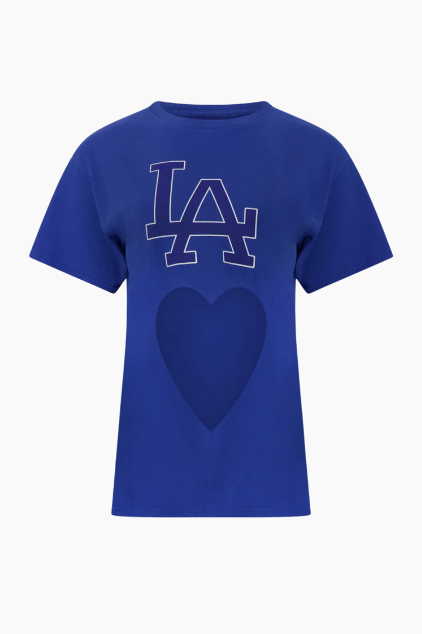Heart Cut Out Tee - LA Dodgers