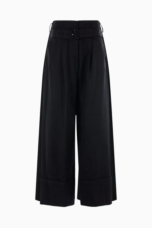Multi Belt Loop Wide Leg Trouser