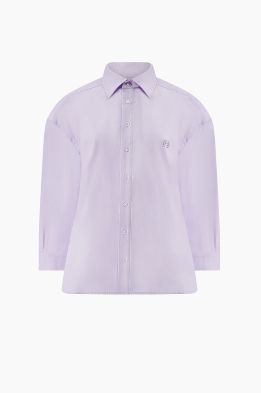 Shrunken Shirt Lilac Top