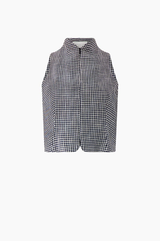 Houndstooth Check Waistcoat
