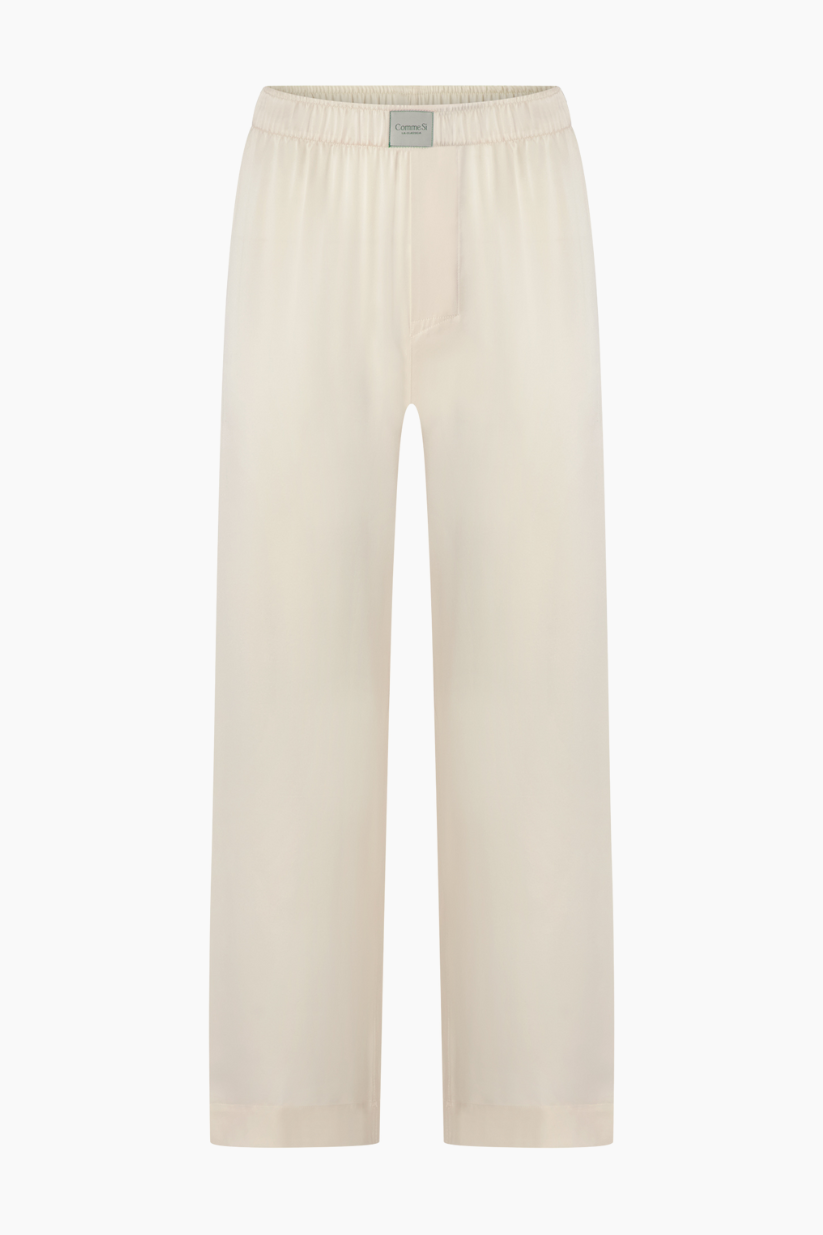Silk Lounge Pant - Cream