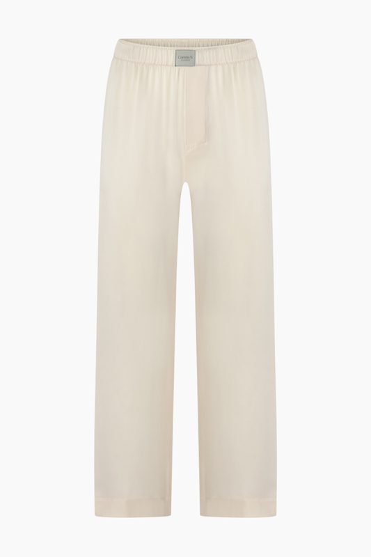 Silk Lounge Pant - Cream