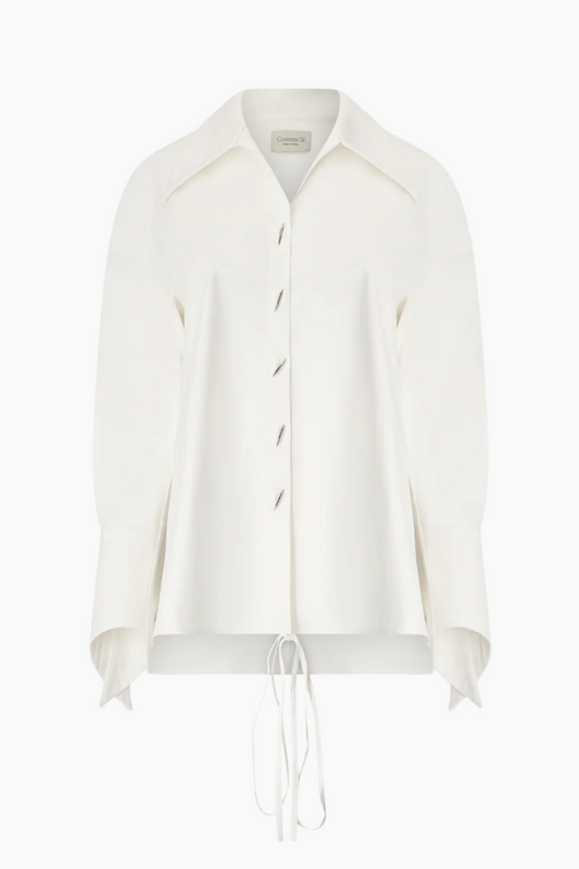 Stitches Oversized Wrap Shirt