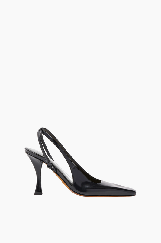 Trap Cross Slingback Pumps