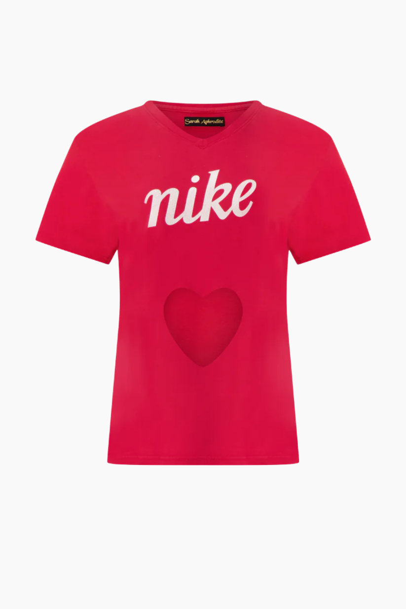Heart Cut Out Tee - Nike