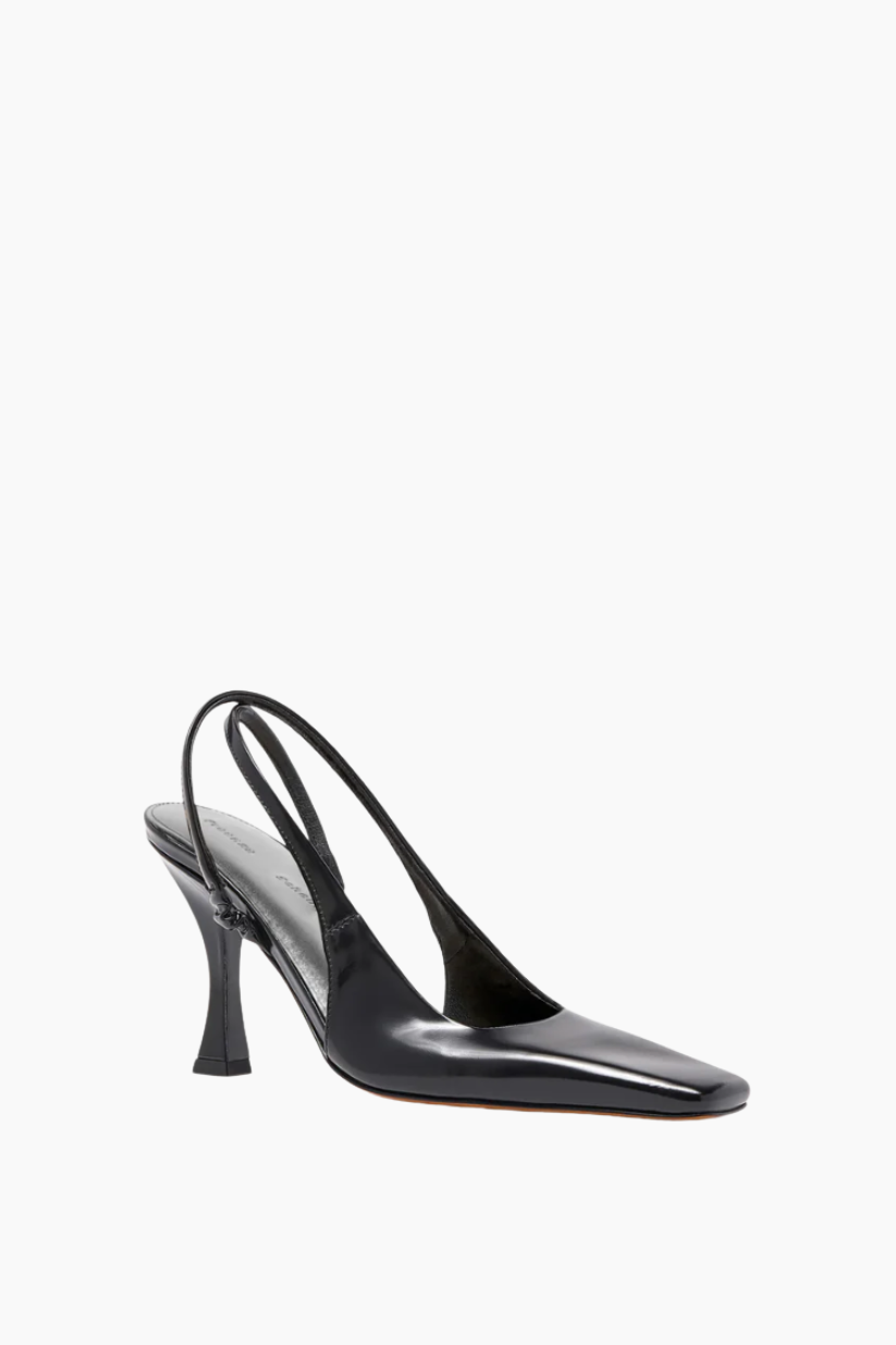 Trap Cross Slingback Pumps