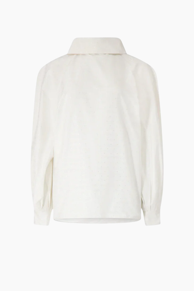 Check and Dots Jacquard Top