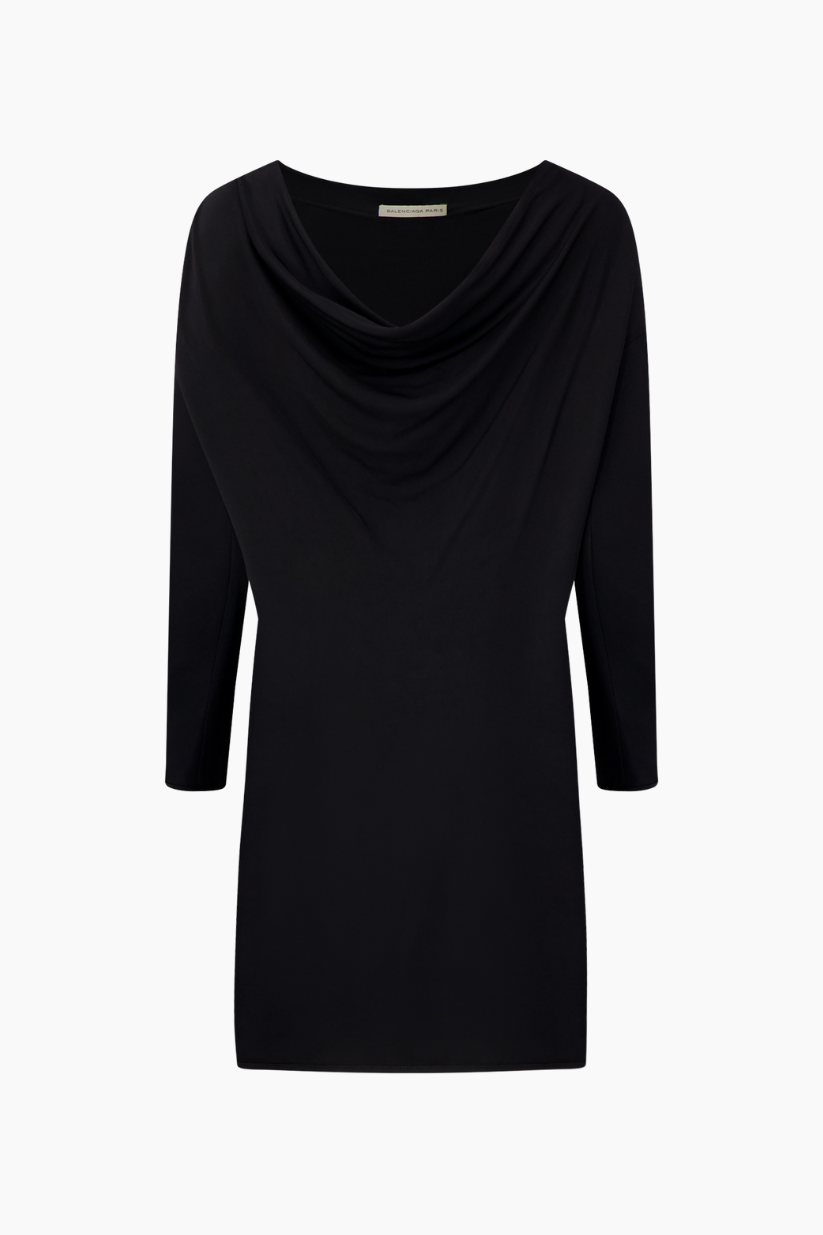 Balenciaga Mesh Black Dress