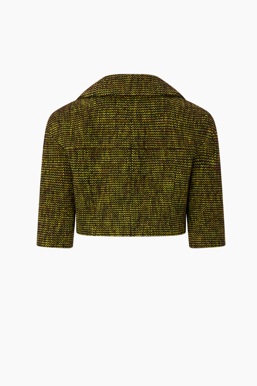 Chanel Tweed Double-Breasted Cropped Coat