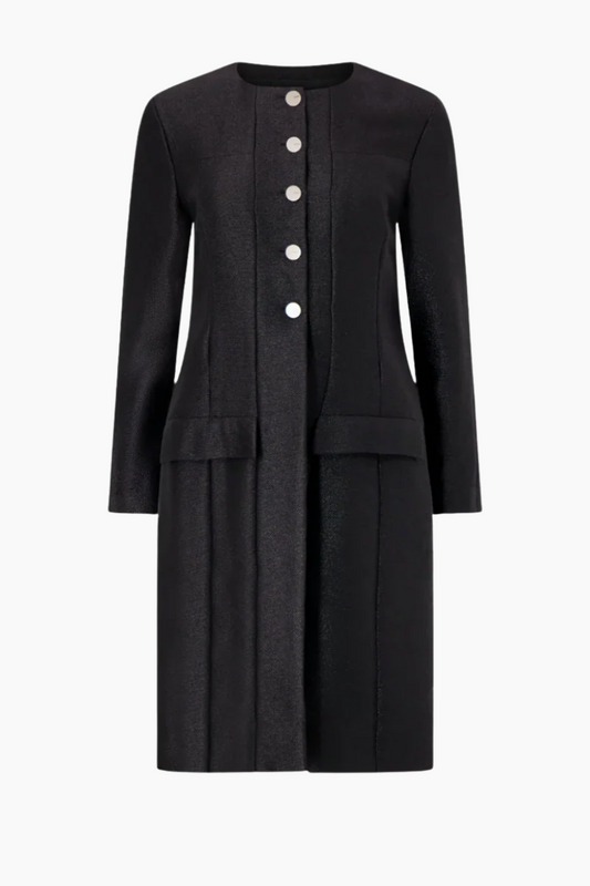 Chanel Black Mid-Length Coat