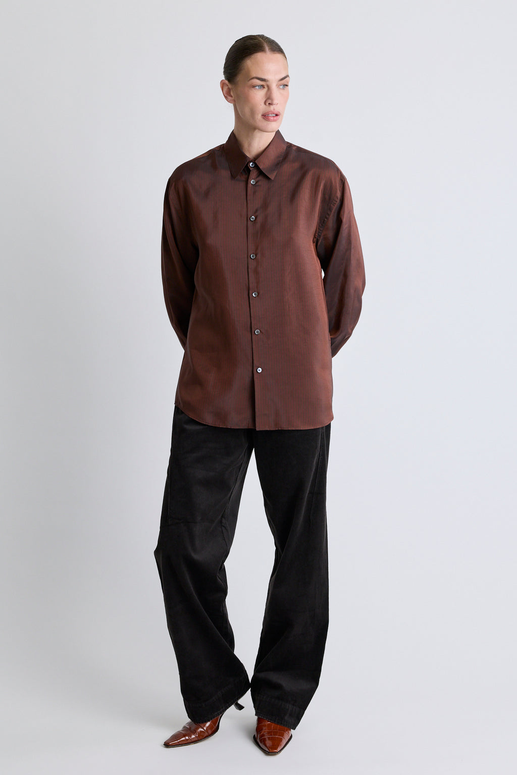Side Dart Pant - Ebony