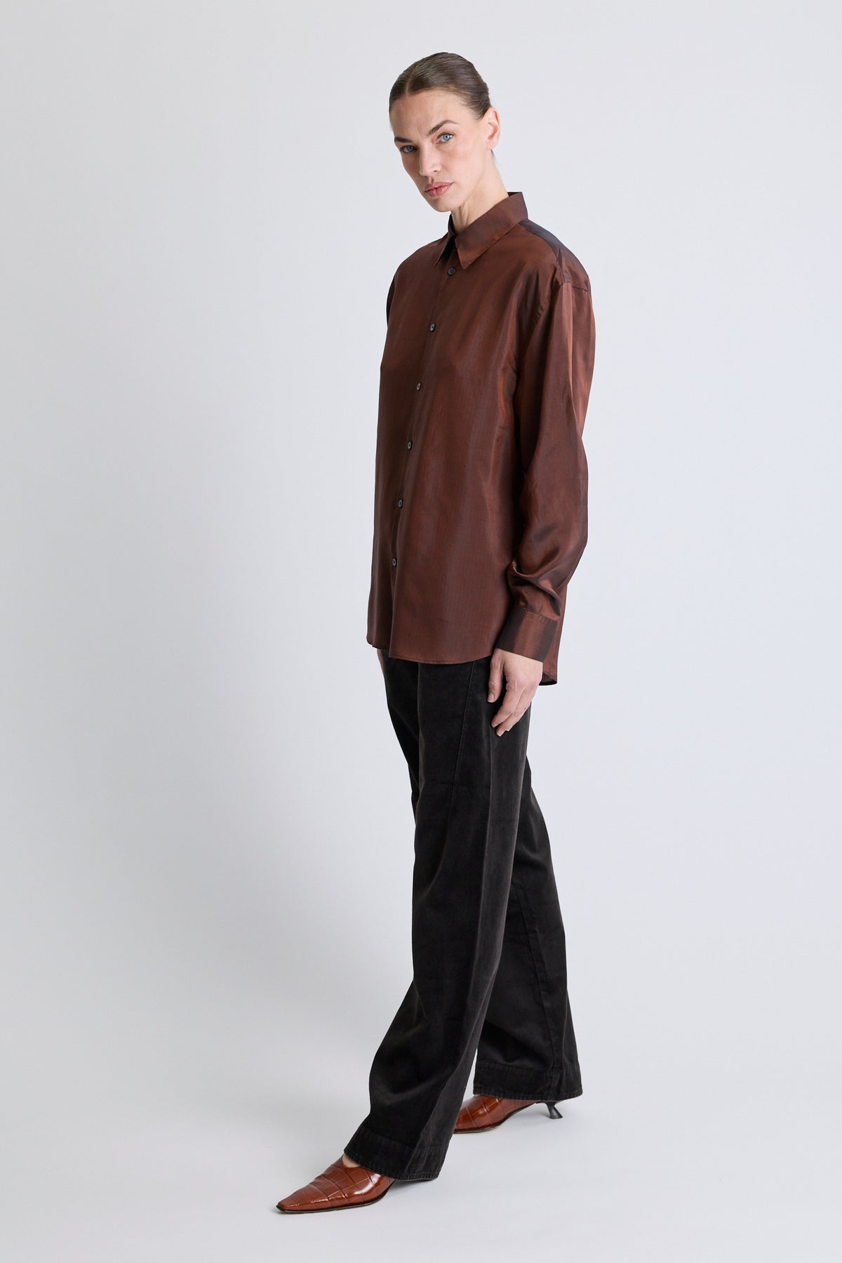 Side Dart Pant - Ebony