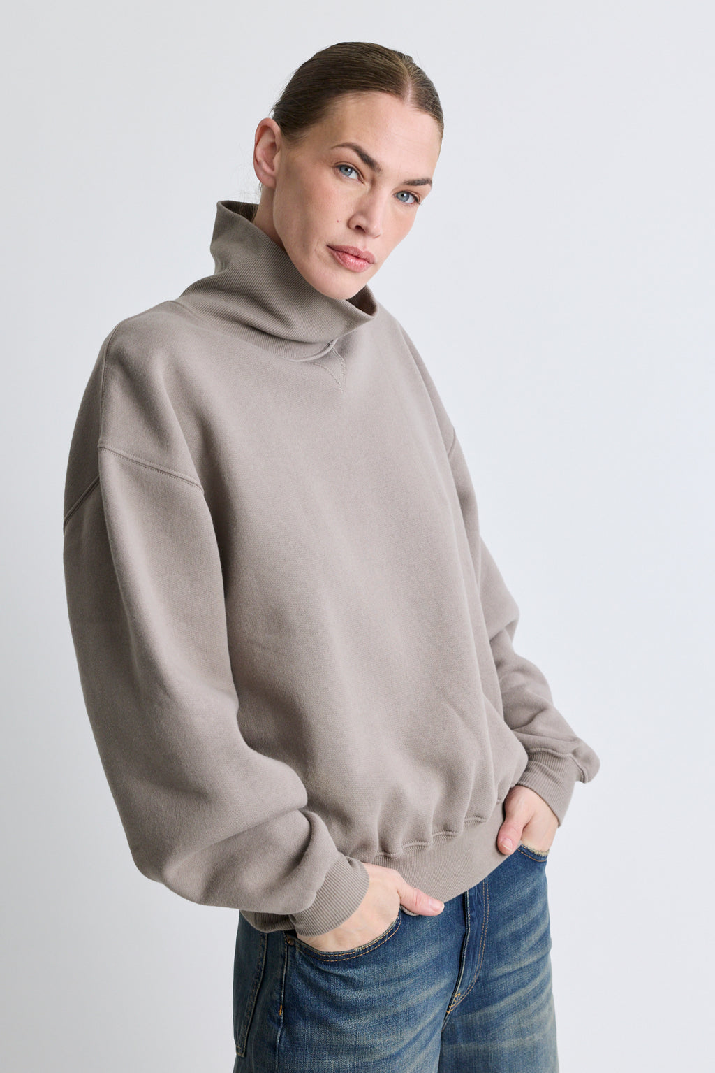 Turtleneck Deb Sweatshirt - Dove