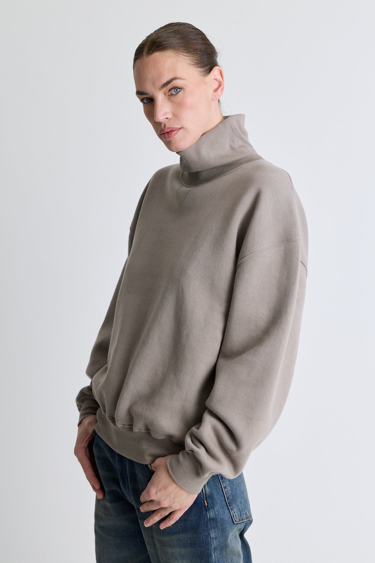 Turtleneck Deb Sweatshirt - Dove