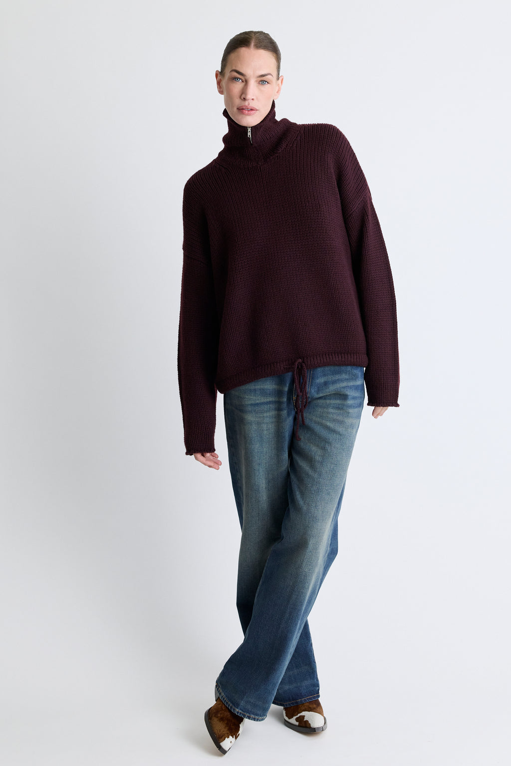 Borden Sweater - Boysenberry