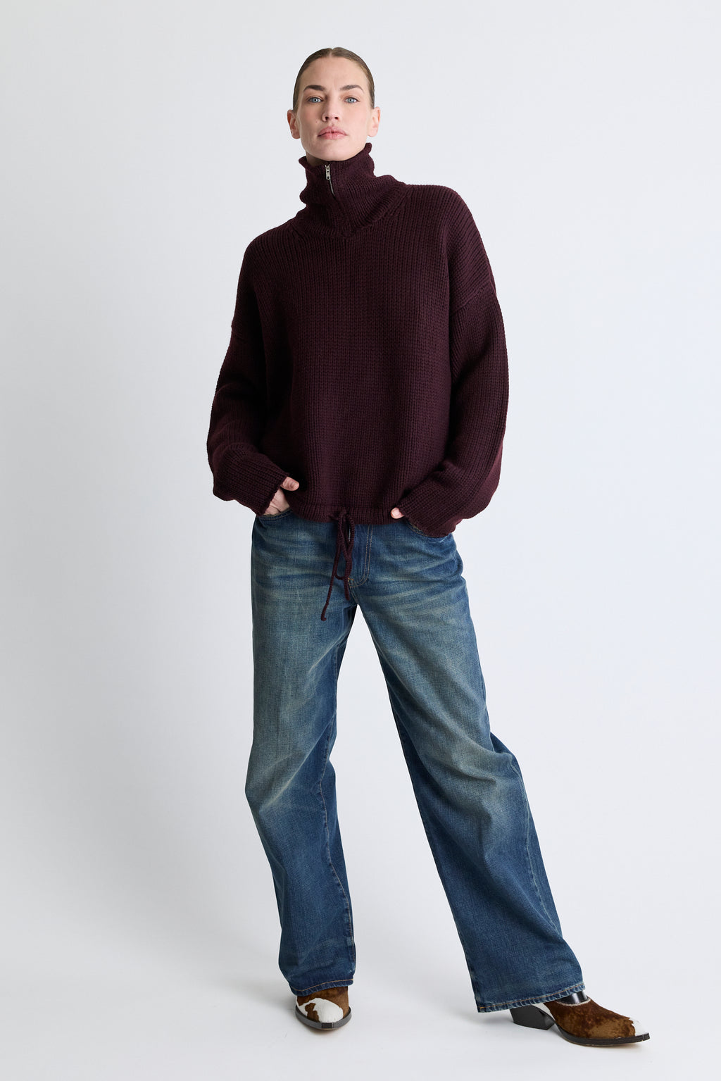Borden Sweater - Boysenberry