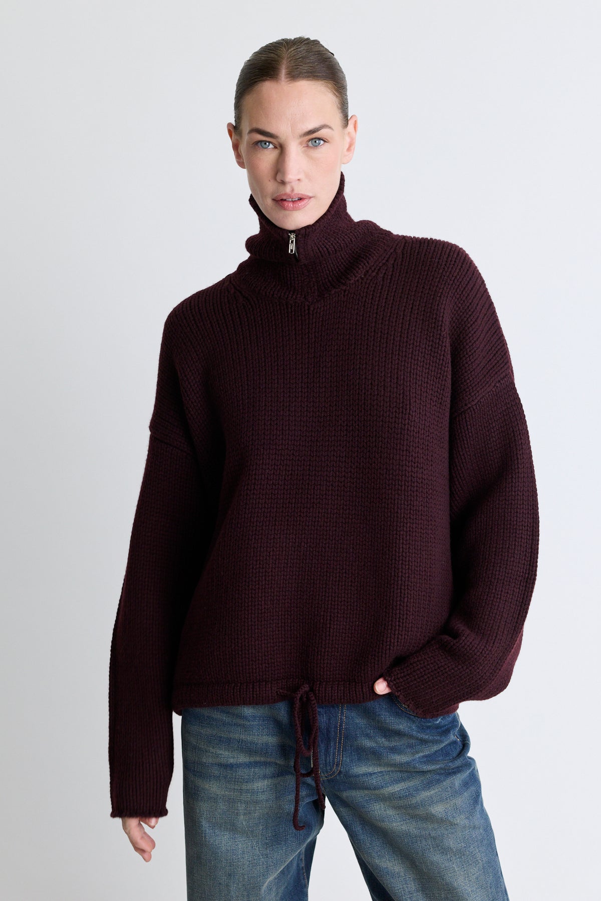 Borden Sweater - Boysenberry