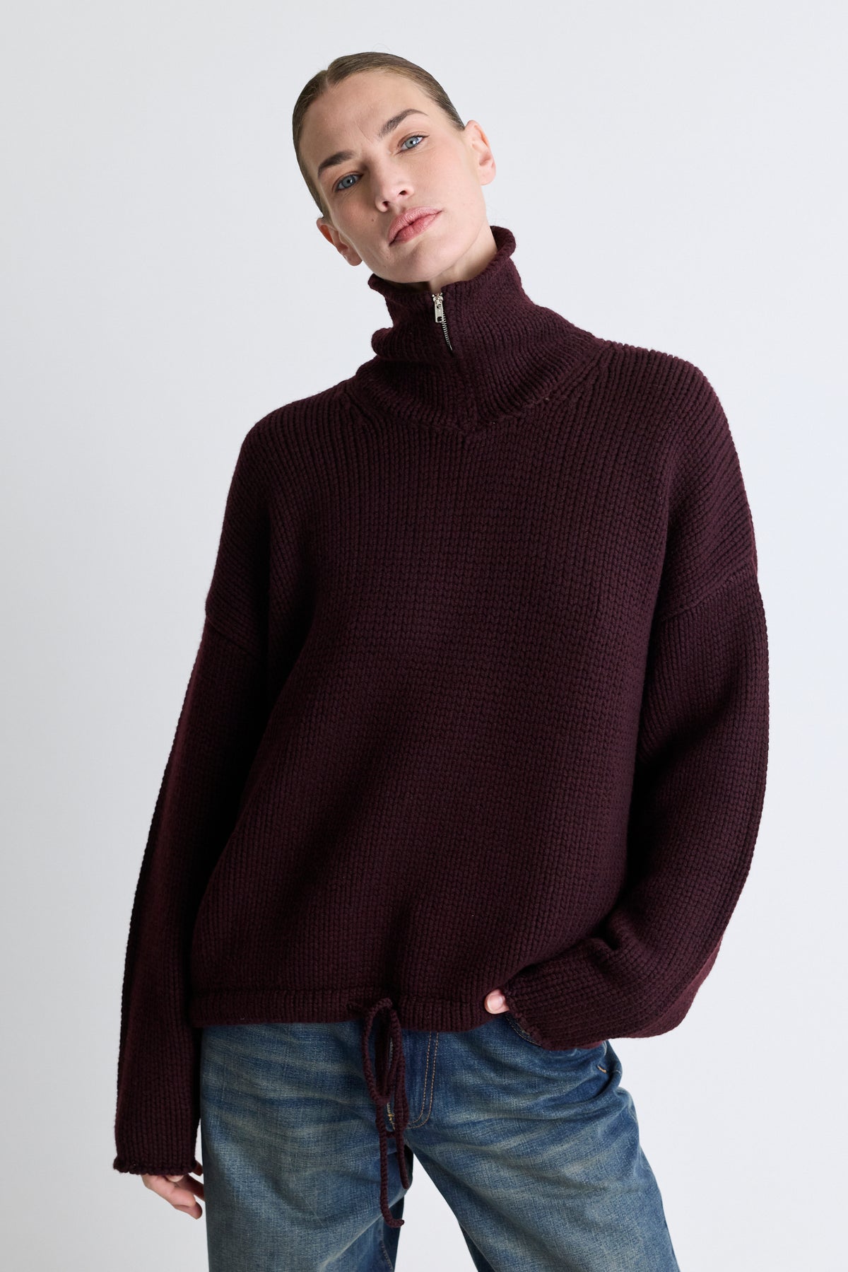 Borden Sweater - Boysenberry