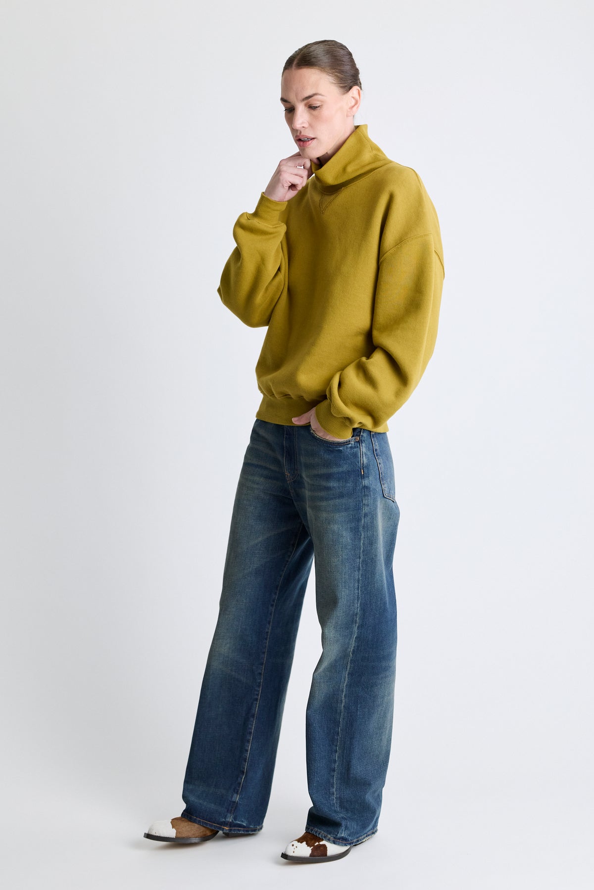 Turtleneck Deb Sweatshirt - Yukon Gold