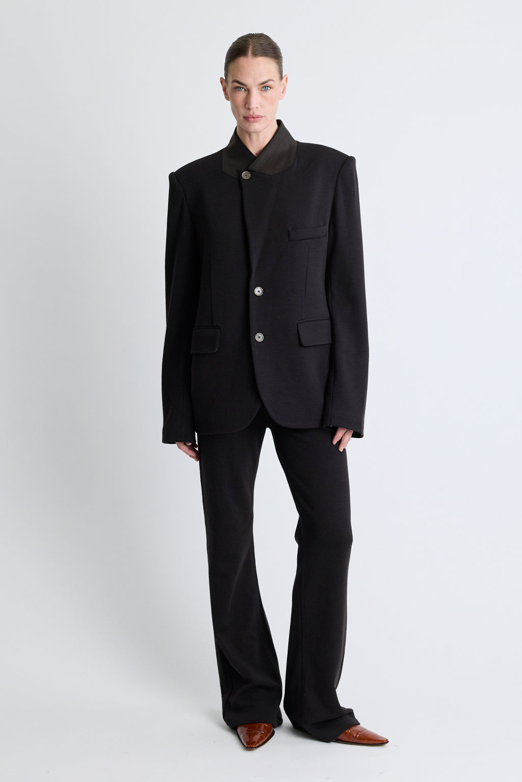 Knit Sporting Blazer - Ebony