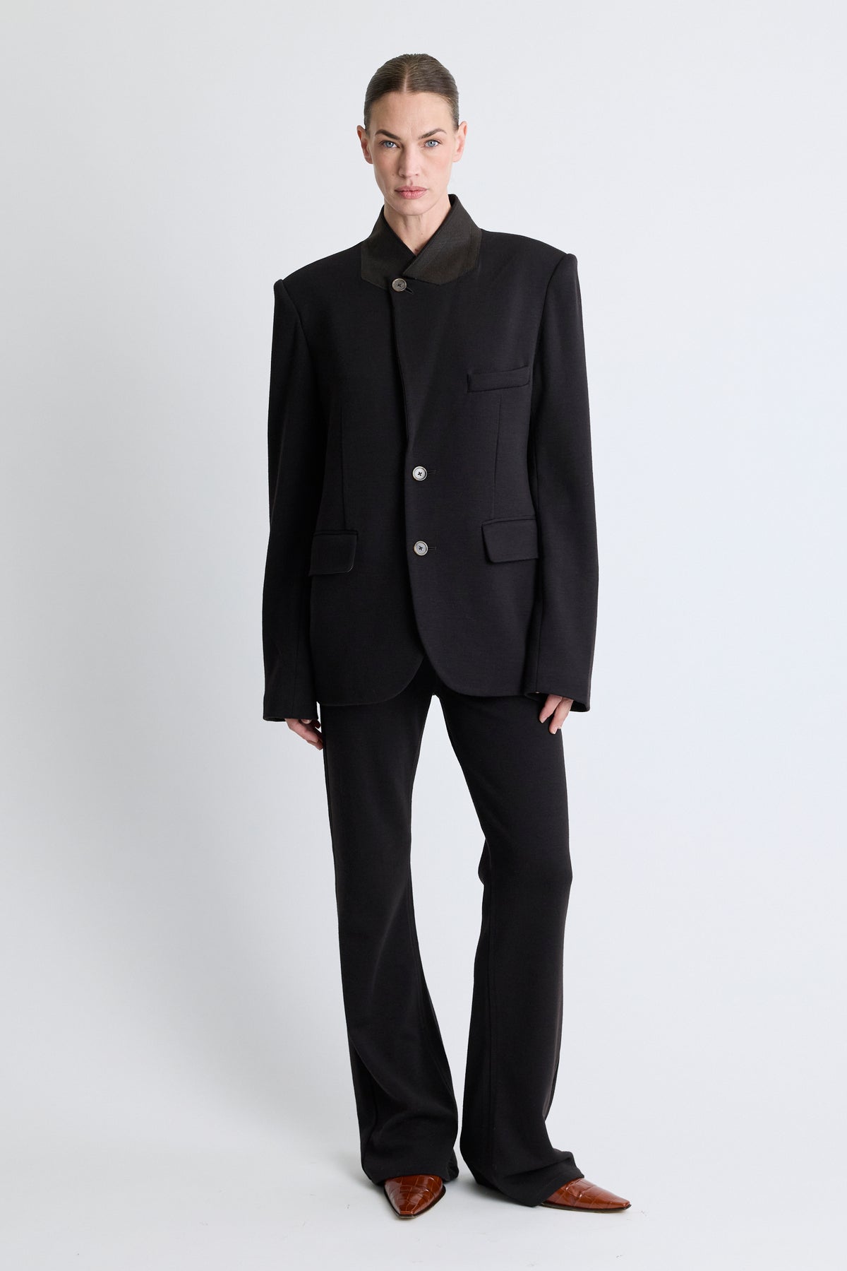 Knit Sporting Blazer - Ebony