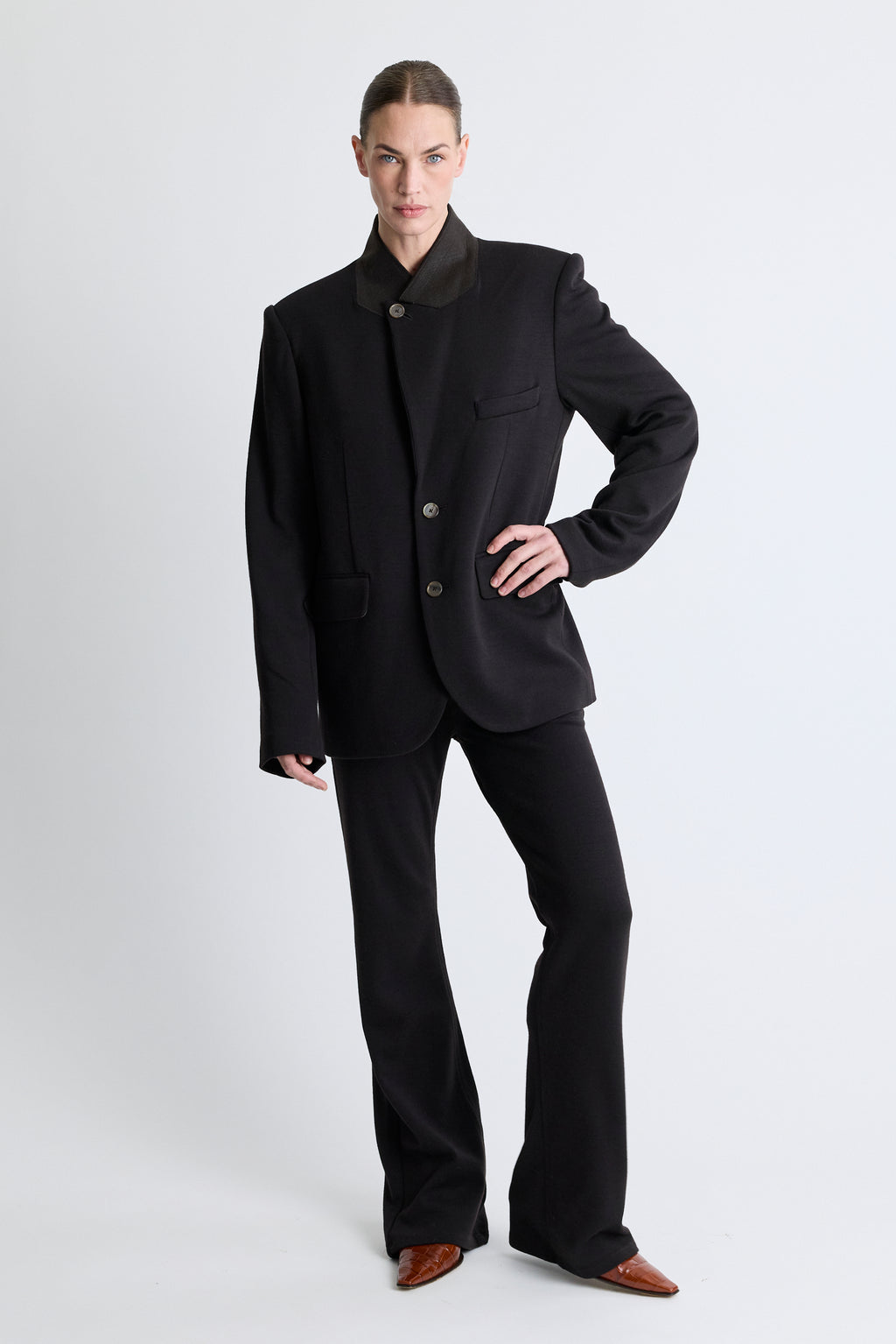 Knit Sporting Blazer - Ebony