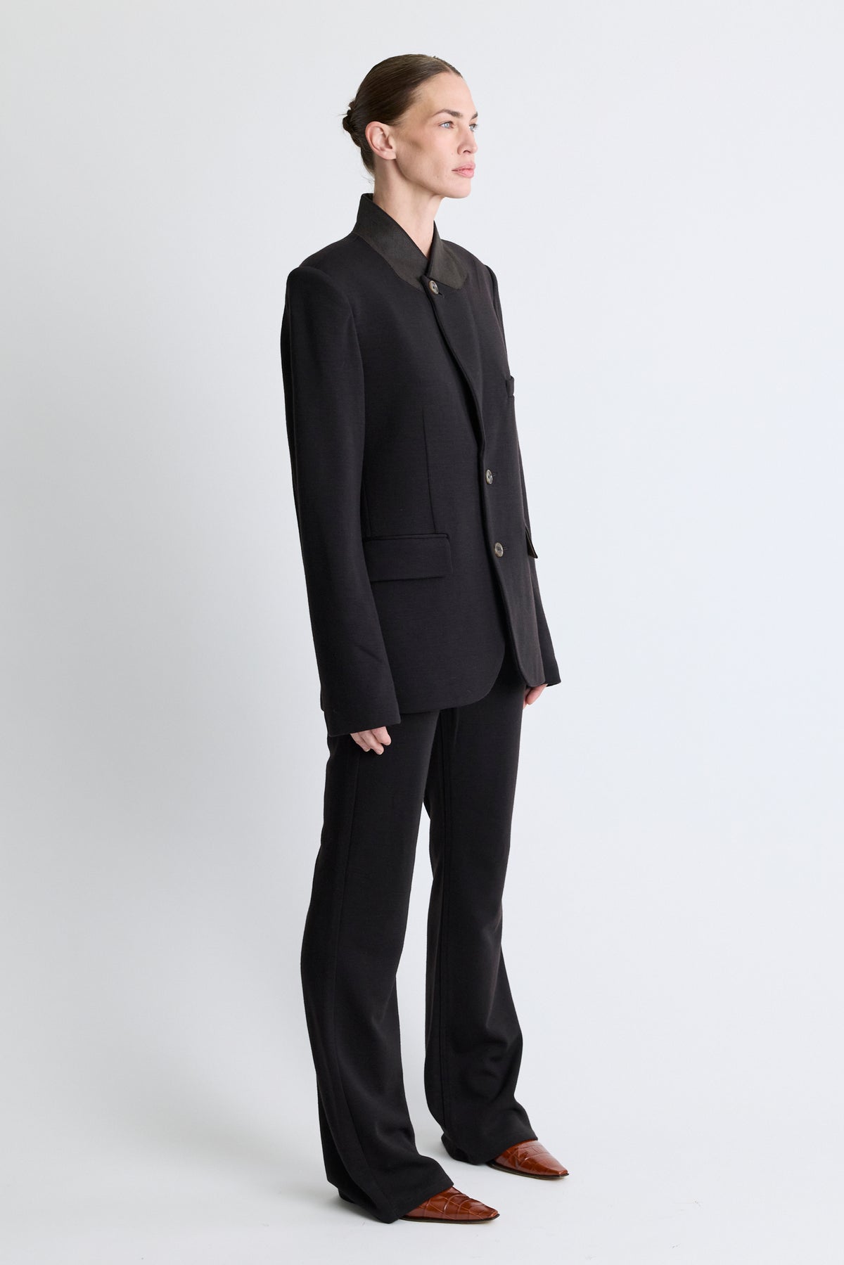 Knit Sporting Blazer - Ebony