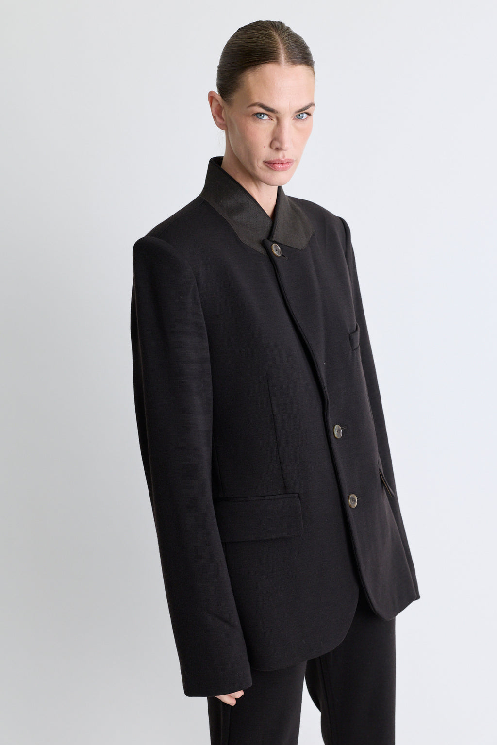 Knit Sporting Blazer - Ebony