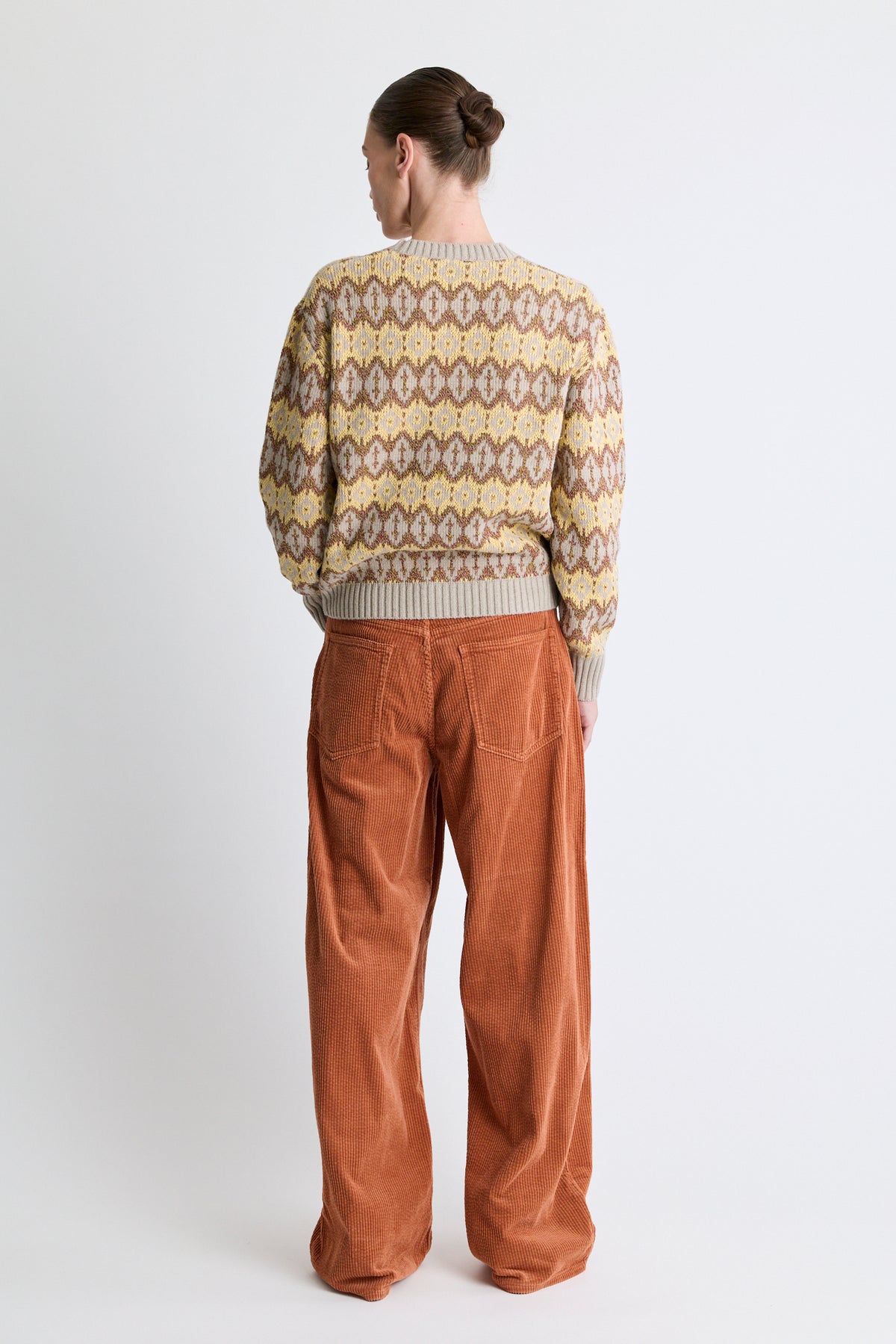 Corduroy Roomy Pant - Amaro