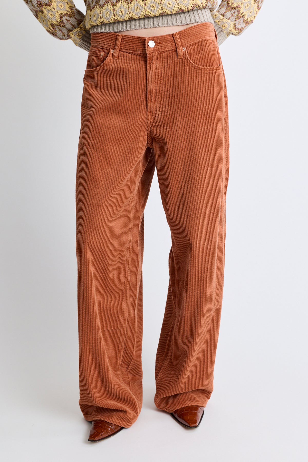Corduroy Roomy Pant - Amaro
