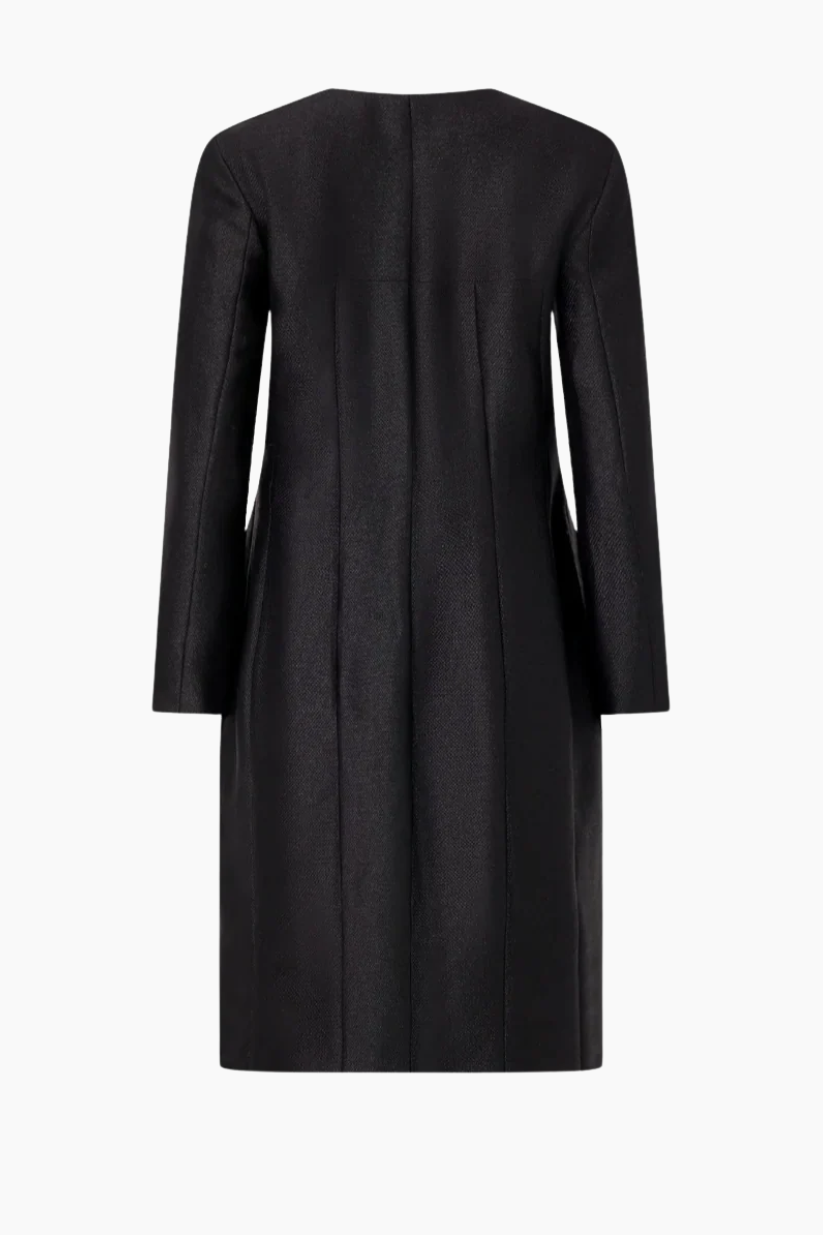 Chanel Black Mid-Length Coat