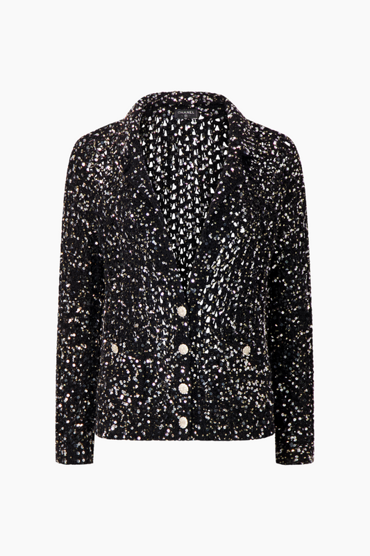 Chanel Knit Jacket with Sequins