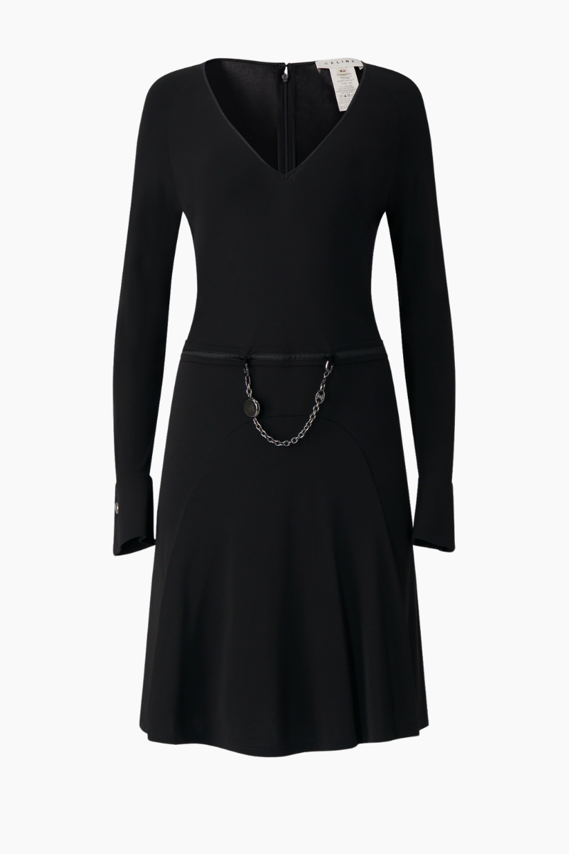 Céline Black Viscose Dress