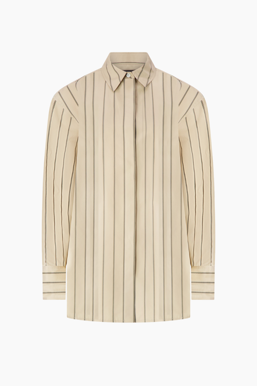 Addy Shirt  - Taupe Multi