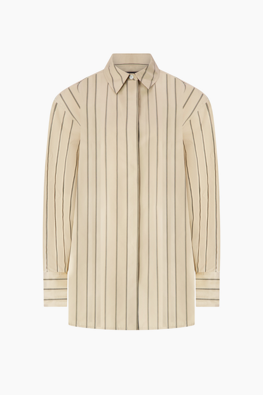 Addy Shirt  - Taupe Multi