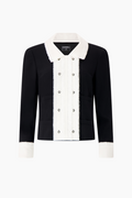 Chanel Tweed Jacket with White Collar