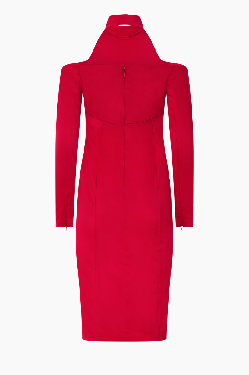 Céline Dress with Shoulder Cutout