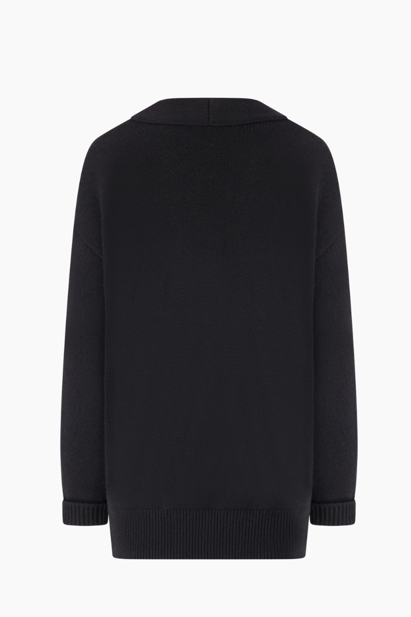 Chanel Cashmere Cardigan with Feather Logo Detail