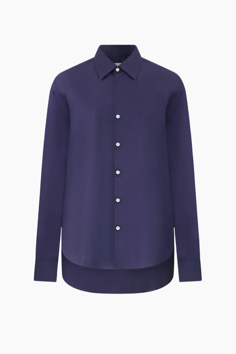 Classic Poplin Shirt - Navy