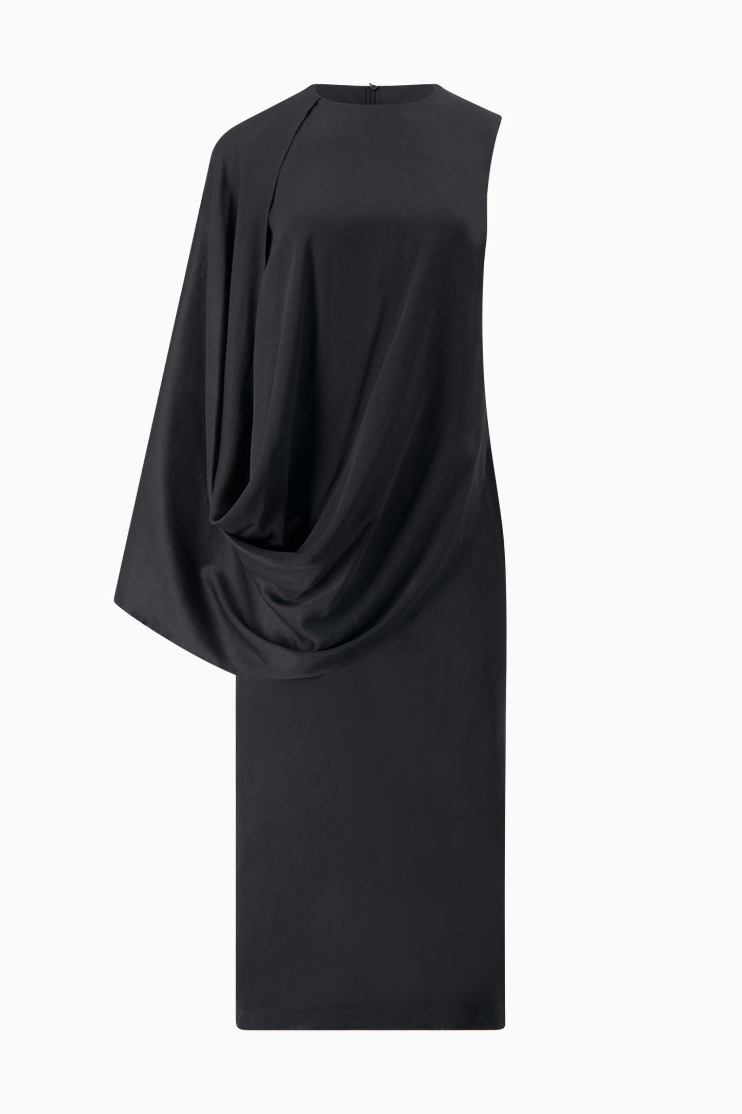 Lune Asymmetrical Satin Dress