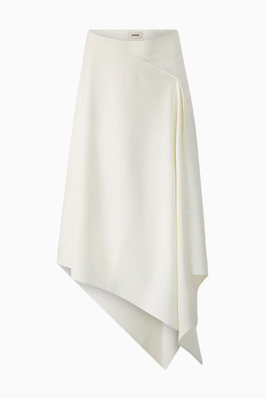 Mellow Asymmetrical Maxi Skirt - Buttercream