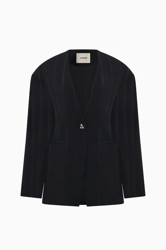 Somerset Collarless Waisted Blazer