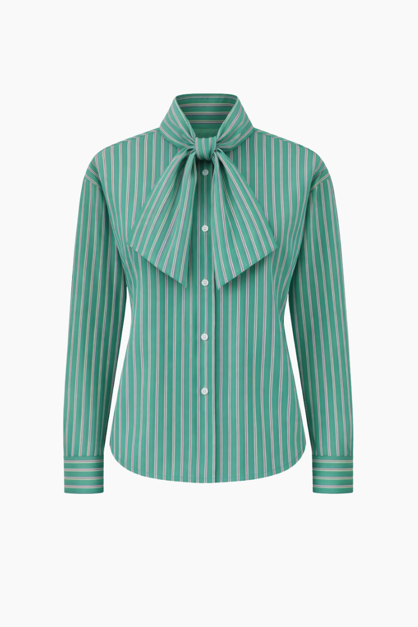 Classic Shirt with Scarf Tie