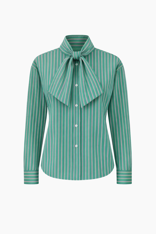 Classic Shirt with Scarf Tie