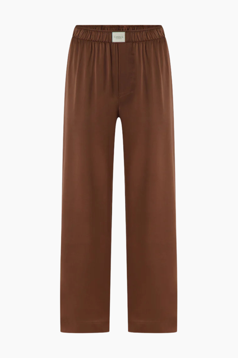 Silk Lounge Pant - Espresso
